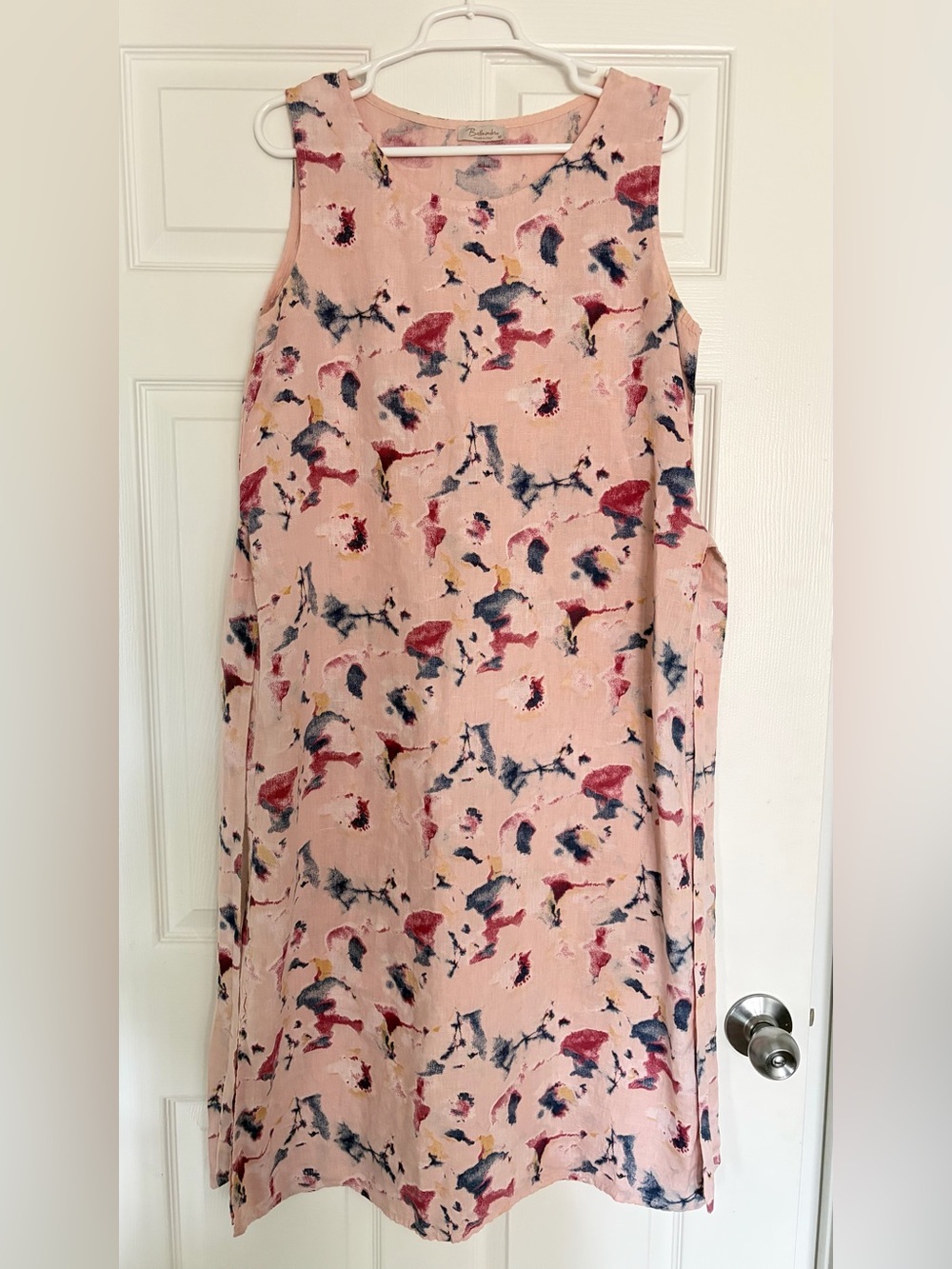 Bellambra Lenin Sleeveless Pink Floral-Print Midi Dress